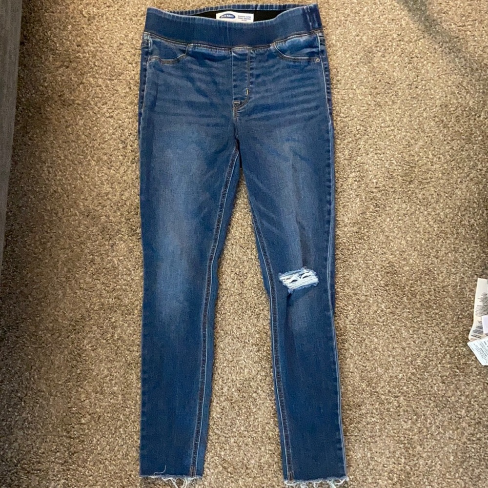 Stretchy waistband denim jeans
